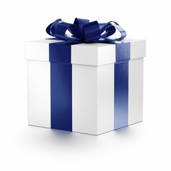 Pacco Regalo - Bianco/Blu