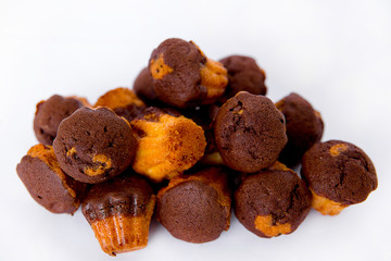 mini cakes isolate