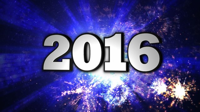 2016, New Year, Disco Dance Tunnel, In / Out, Rotation, Text, Loop, 4k
