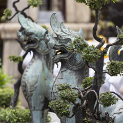 Lion Guardian at Wat Pho (Pho Temple) in Bangkok