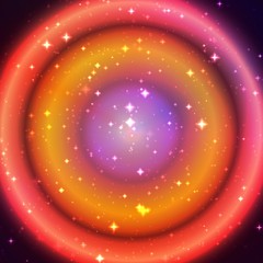 Concentration, colorful circle