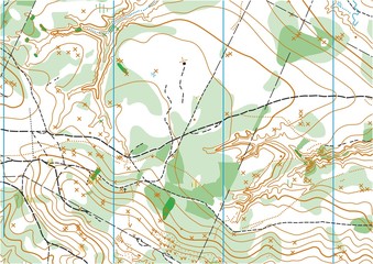 Topographic vector map