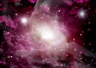 galaxy in a free space