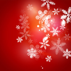 Holiday abstract background, winter snowflakes, Christmas and New Year design template