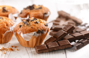 muffin al cioccolato fatti in casa