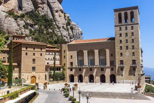 The Benedictine abbey Santa Maria de Montserrat