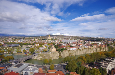 Obraz premium Panoramic view of Tbilisi, Georgia.
