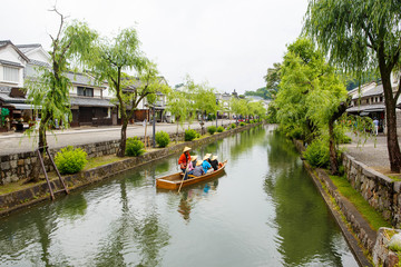 Kurashiki city, old japanese town in Okayama prefecture