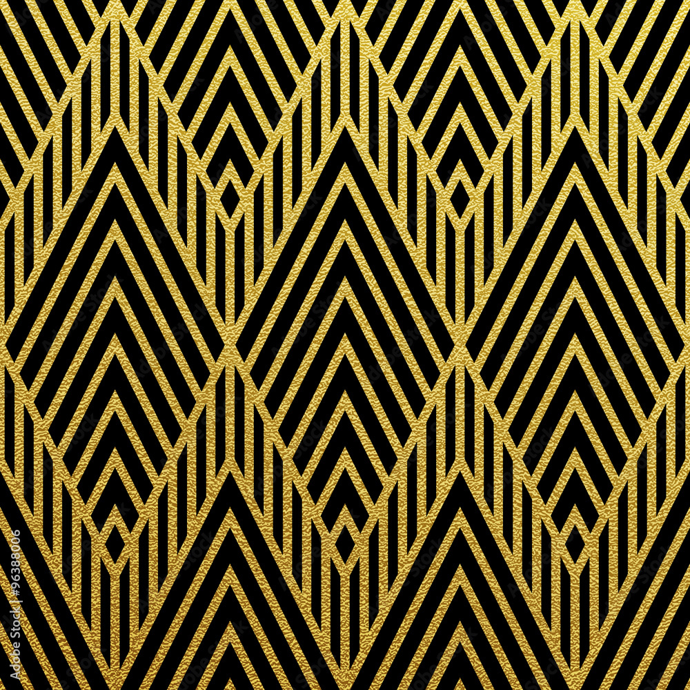 Poster vector geometric gold pattern