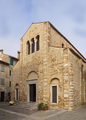 Fototapeta na wymiar Die frühchristliche Kirche Santa Maria delle Grazie in Grado / Friaul / Italien