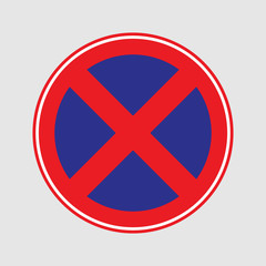 banning the road sign