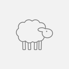 Sheep line icon.