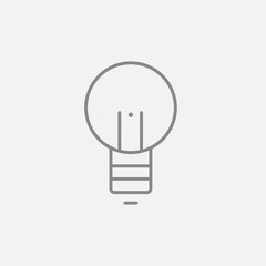 Lightbulb line icon.