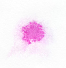 Blot the wet watercolor on textured paper