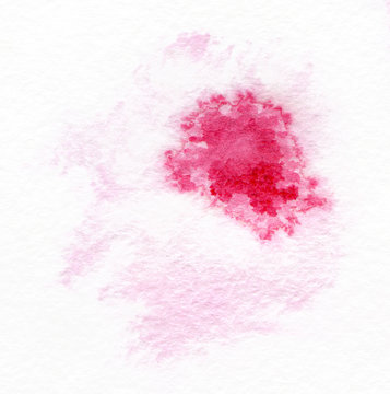 Blot the wet watercolor on textured paper