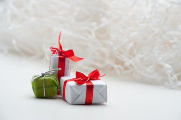 Gifts, packing, macro, christmas,