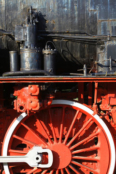 Steam locomotive detail