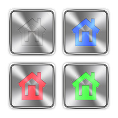 Color home steel buttons