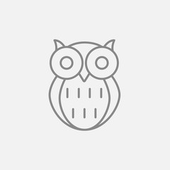 Owl line icon.
