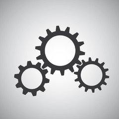 Gear with sparks - Illustration