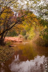 Sedona Arizona on a Rainy Autumn Day
