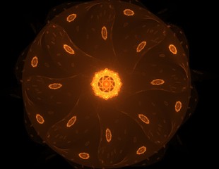 Abstract lens flare space or time travel concept background