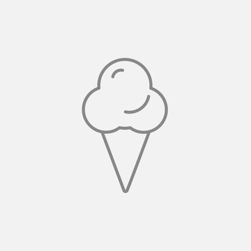 Ice cream line icon.