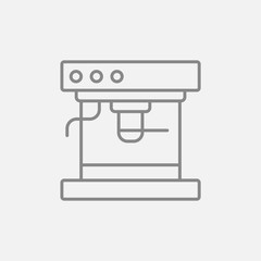 Coffee maker line icon.