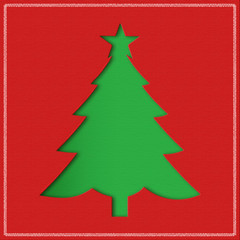 background with Christmas tree 