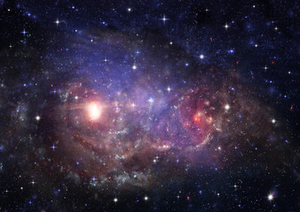 Naklejka premium galaxy in a free space