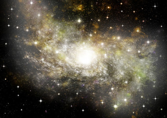 galaxy in a free space