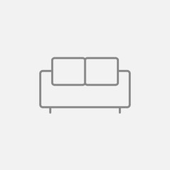Sofa line icon.