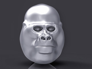 3D Isolated Gorilla
