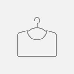 Sweater on hanger line icon.