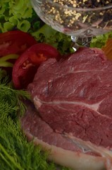 Raw meat