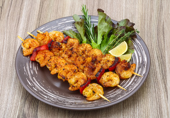 Prawn skewer