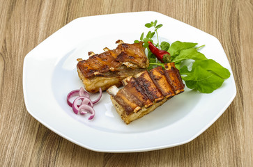 Roasted lamb ribs
