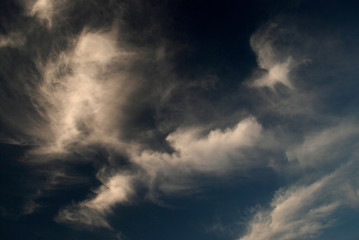 Obraz premium cirrocumulus and cirrostratus clouds