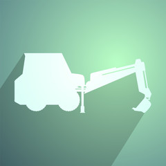 bulldozer machine icon