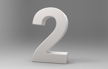 Three dimensional number 2