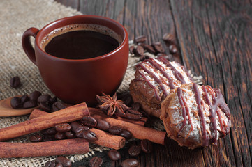 Coffee and chocolate cookies