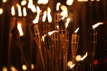 torches at night