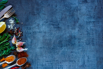 Herbs and spices selection
