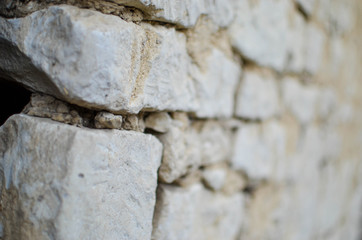 White wall of chalk 