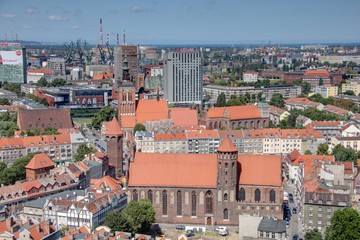 Fototapeta na wymiar Gdansk, côte Baltique de la Pologne