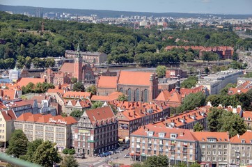 Gdansk, côte Baltique de la Pologne