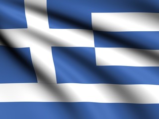 Naklejka premium Flag of greek