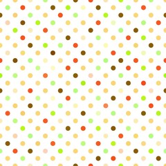 Yellow Polka Dots Seamless Pattern - 96408639