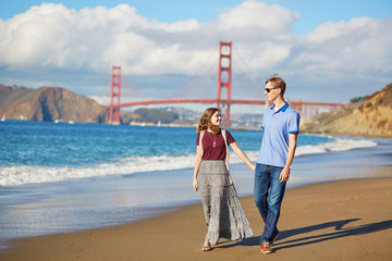 Young couple in San Francisco, California, USA