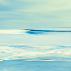 Fototapeta na wymiar Blurred Wave in Blue